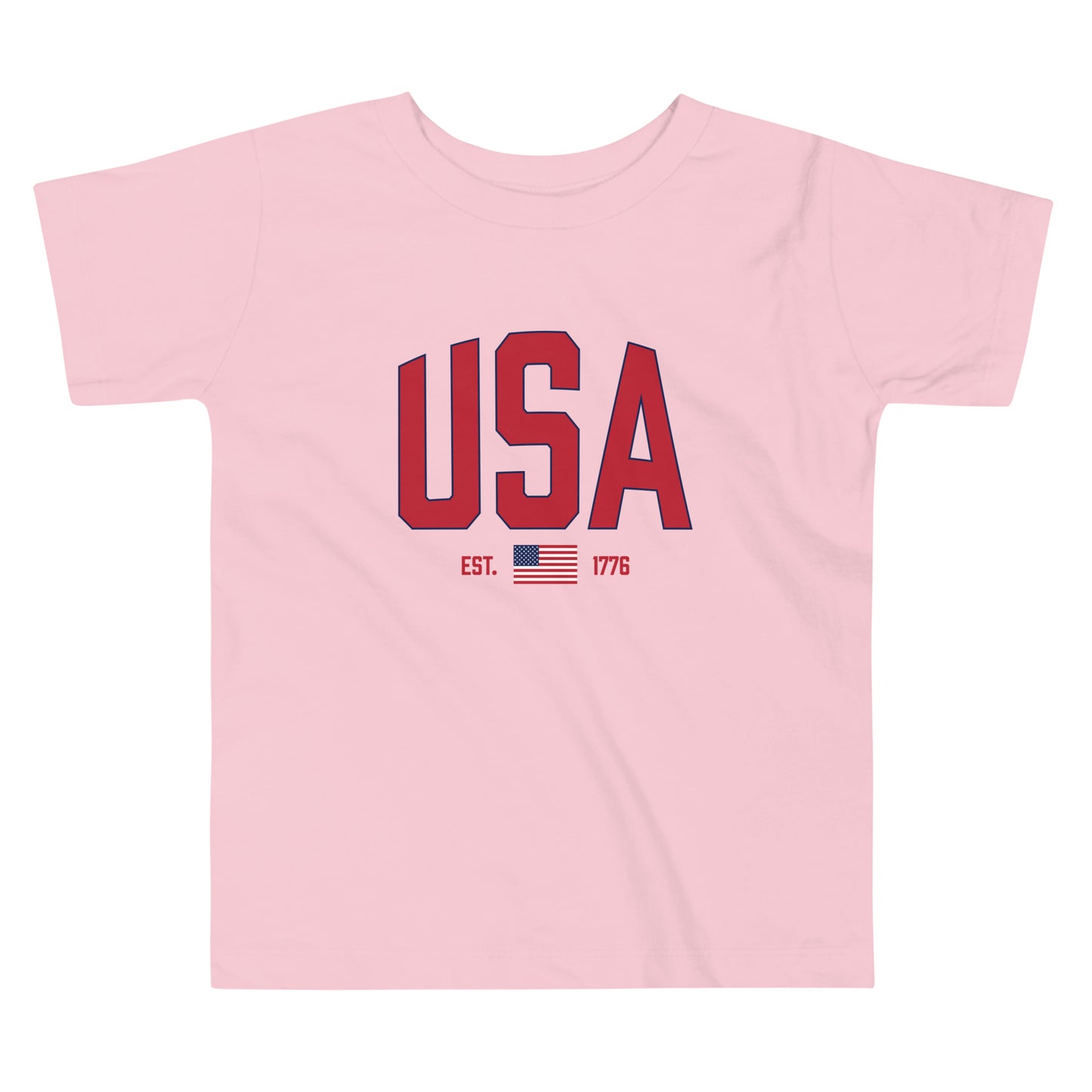 USA Est. 1776 (Red) - Toddler Short Sleeve Tee