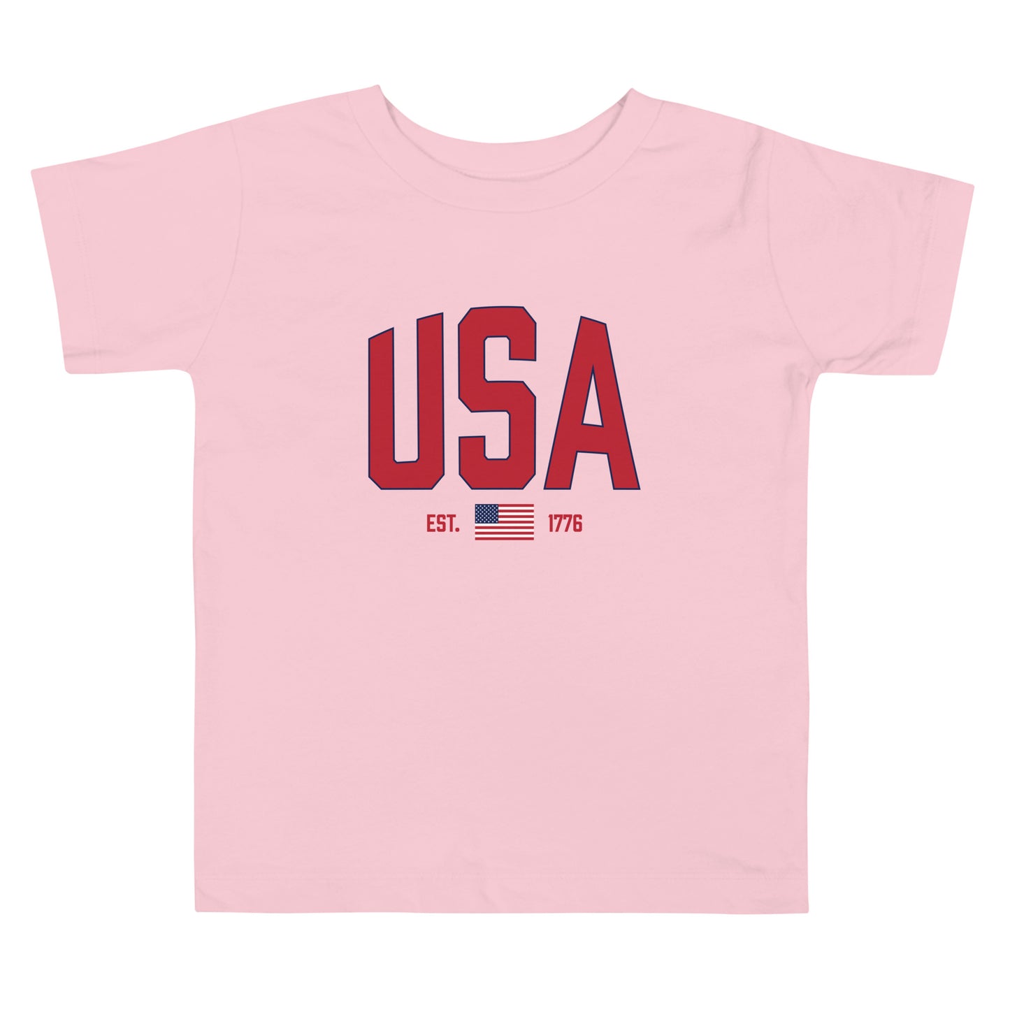 USA Est. 1776 (Red) - Toddler Short Sleeve Tee