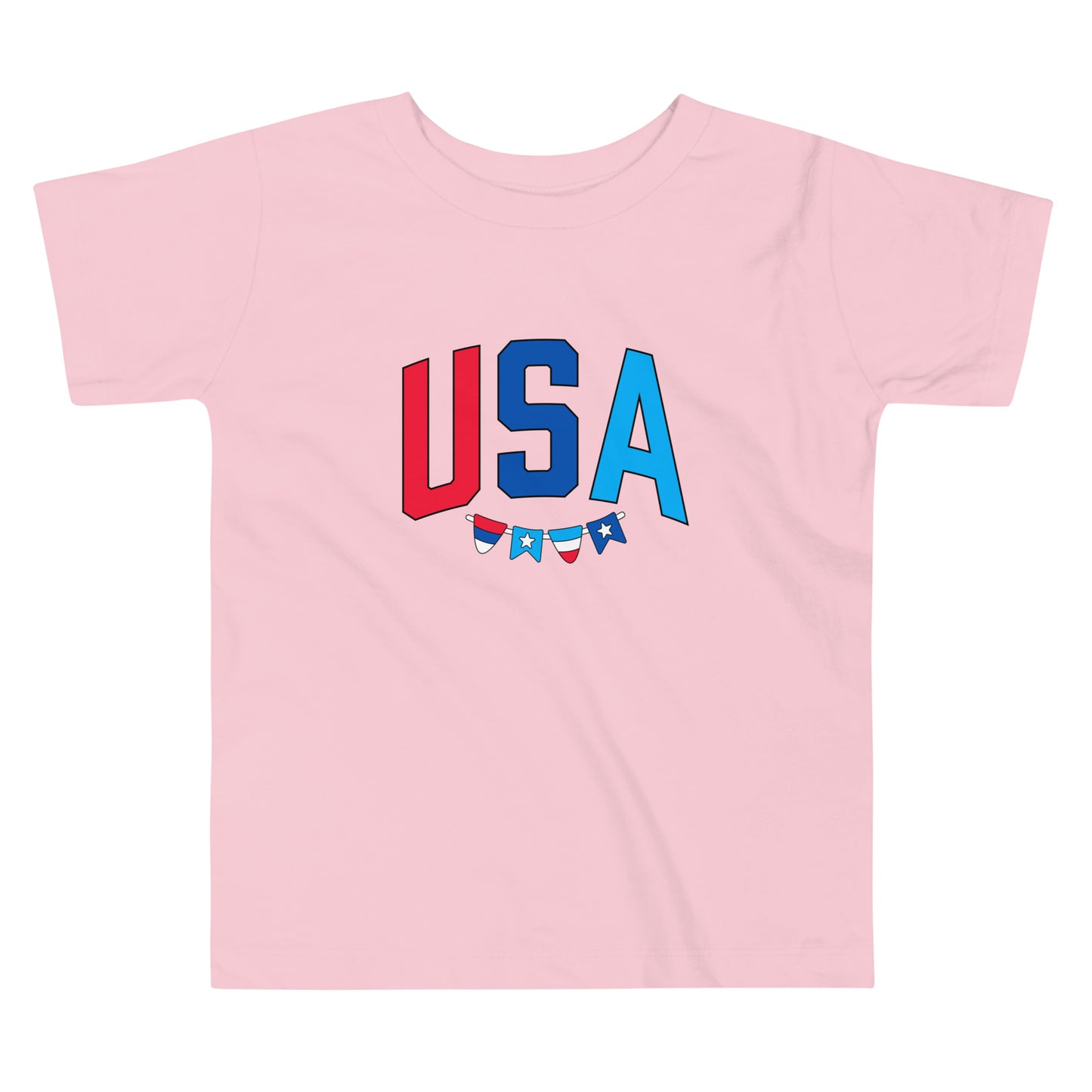 USA Checkered - Toddler Short Sleeve Tee