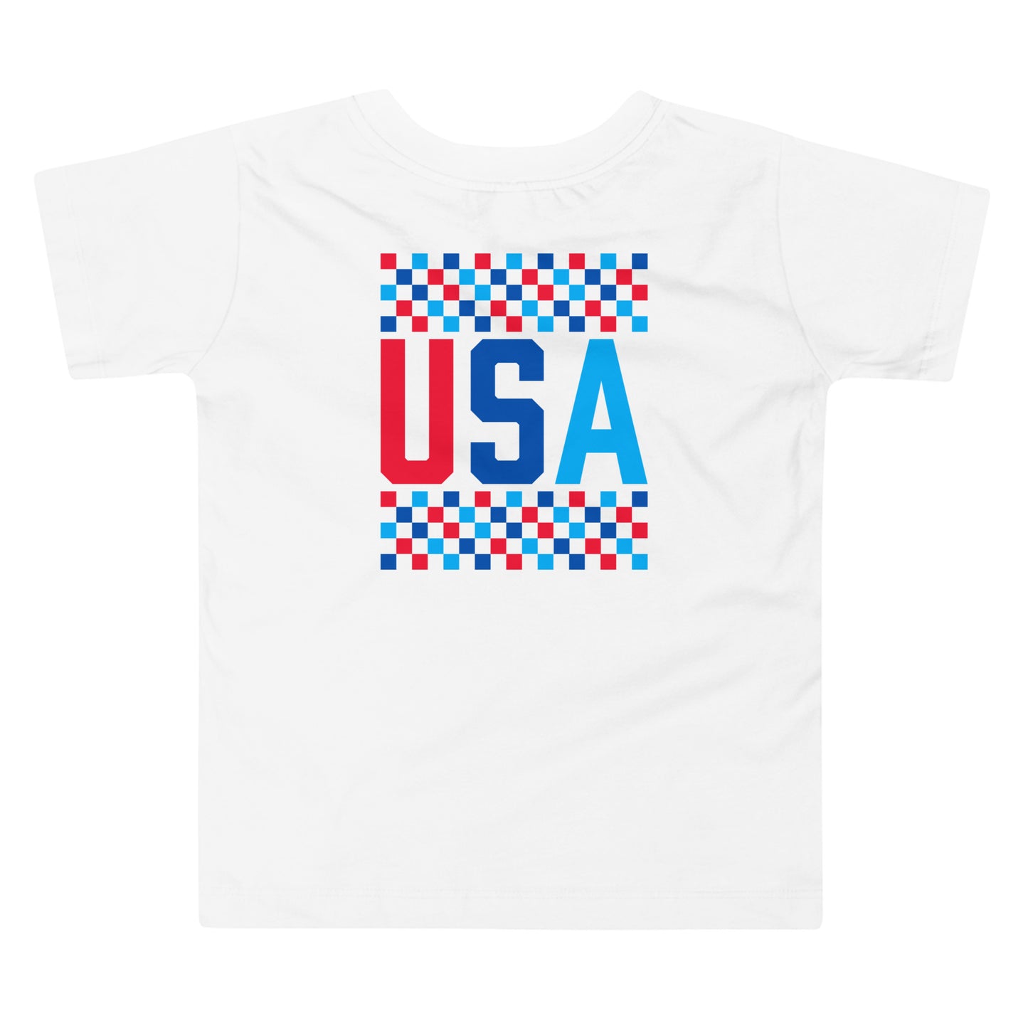 USA Checkered - Toddler Short Sleeve Tee