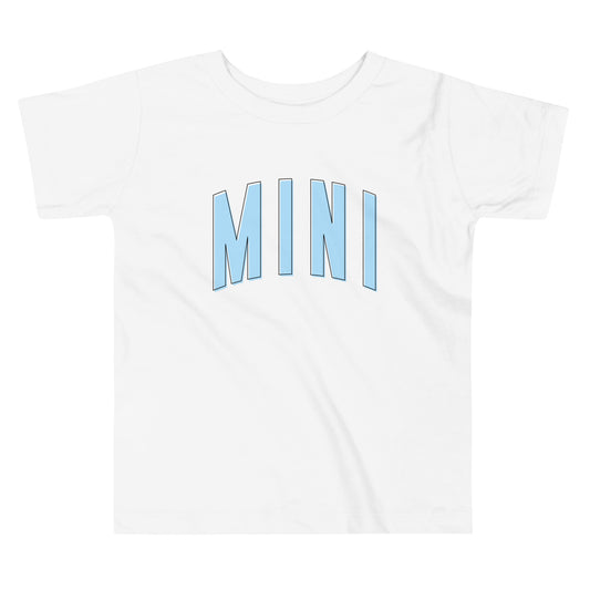 Mini Daisy - Toddler Short Sleeve Tee (Blue Letters)