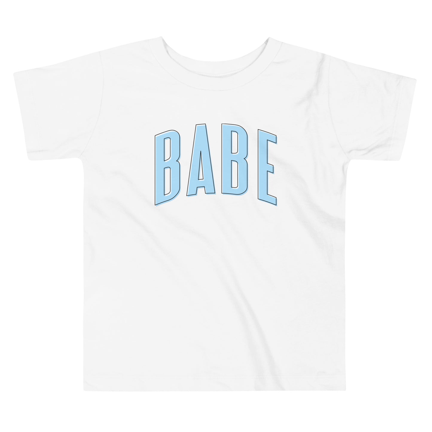 Babe - Toddler Short Sleeve Tee (Blue Letters)