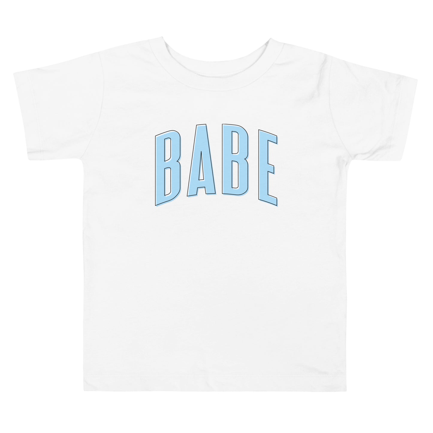 Babe - Toddler Short Sleeve Tee (Blue Letters)