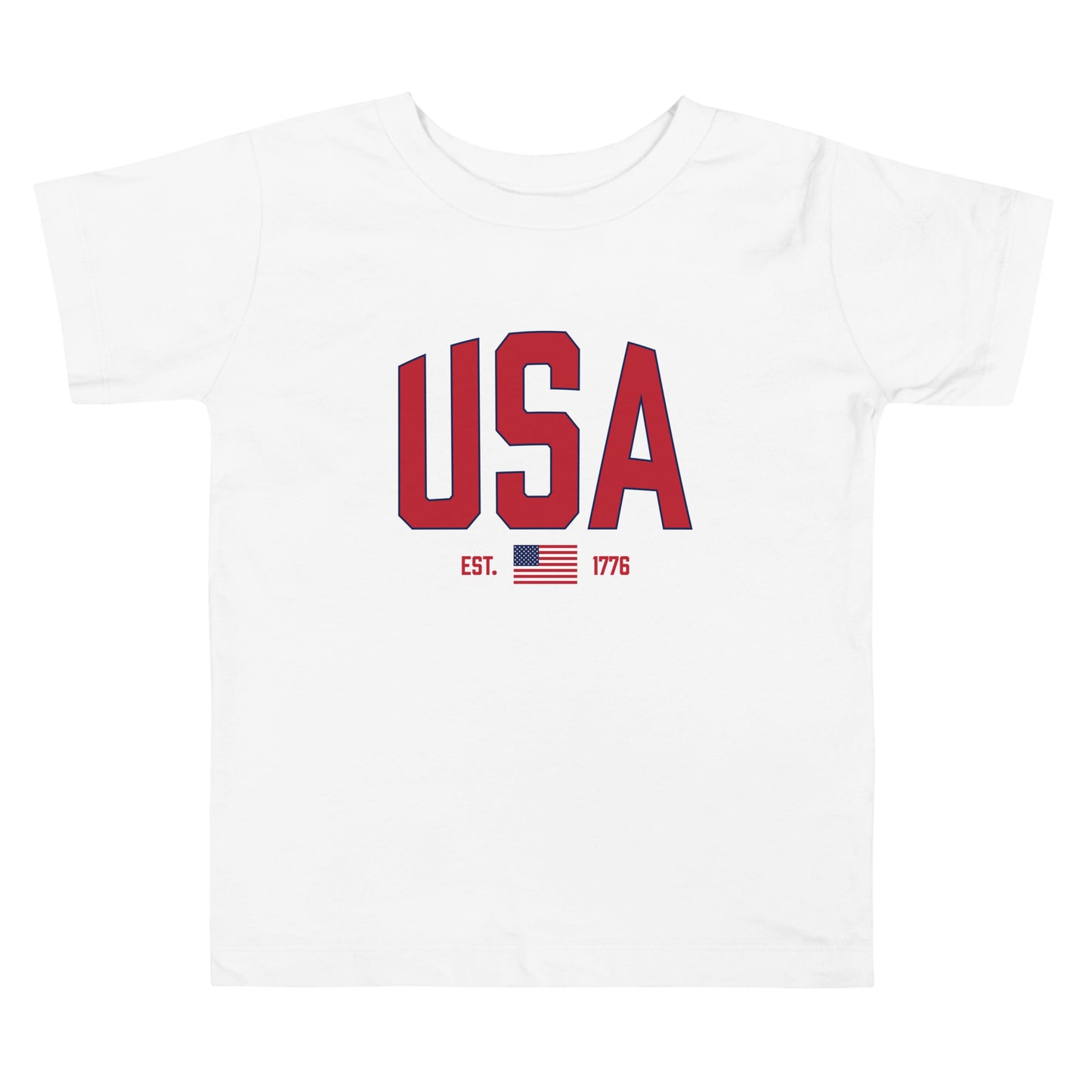 USA Est. 1776 (Red) - Toddler Short Sleeve Tee