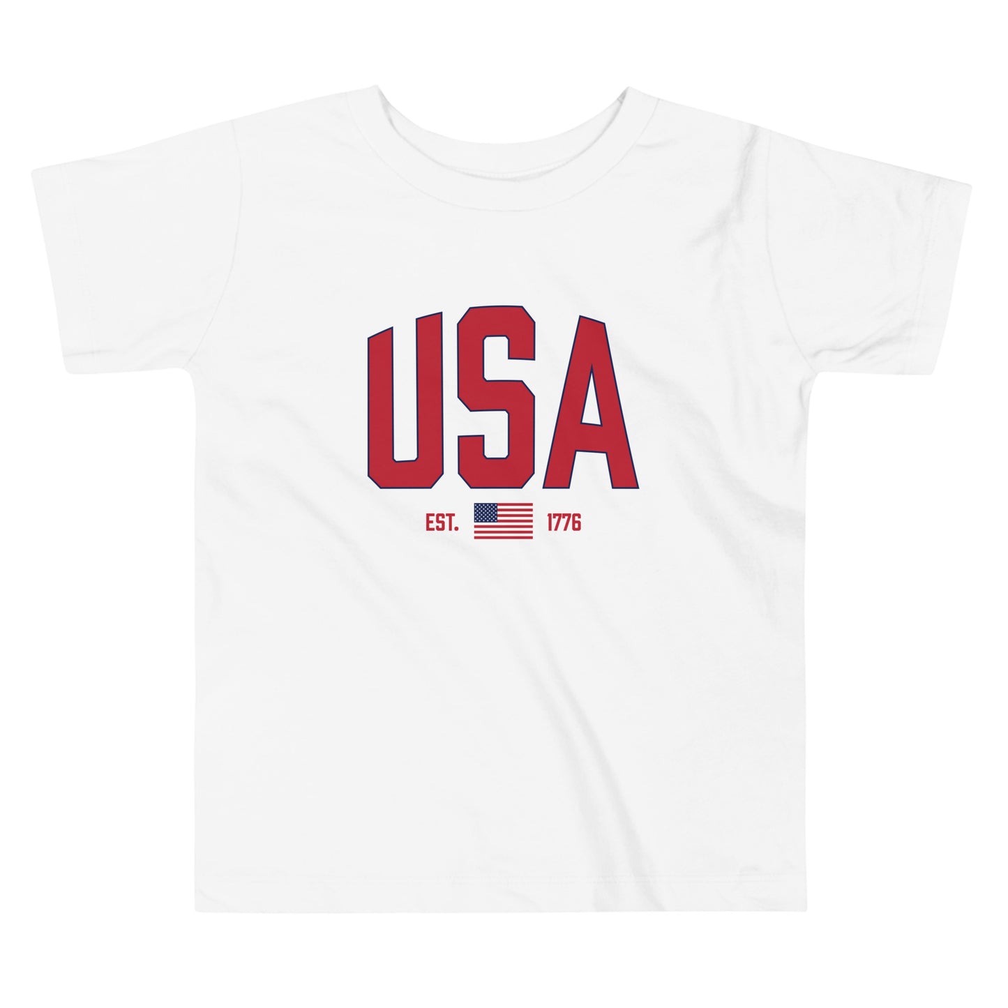 USA Est. 1776 (Red) - Toddler Short Sleeve Tee