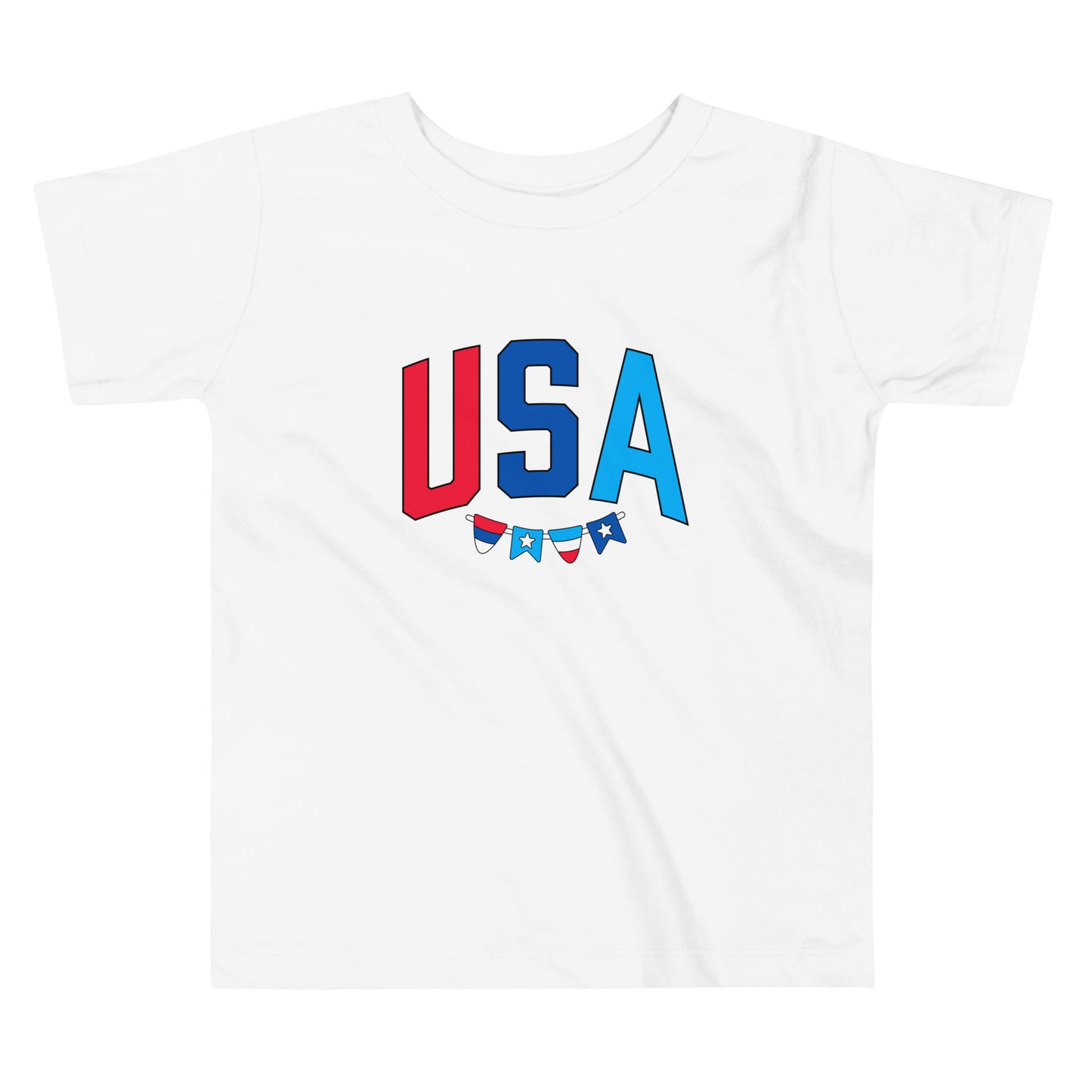 USA Checkered - Toddler Short Sleeve Tee