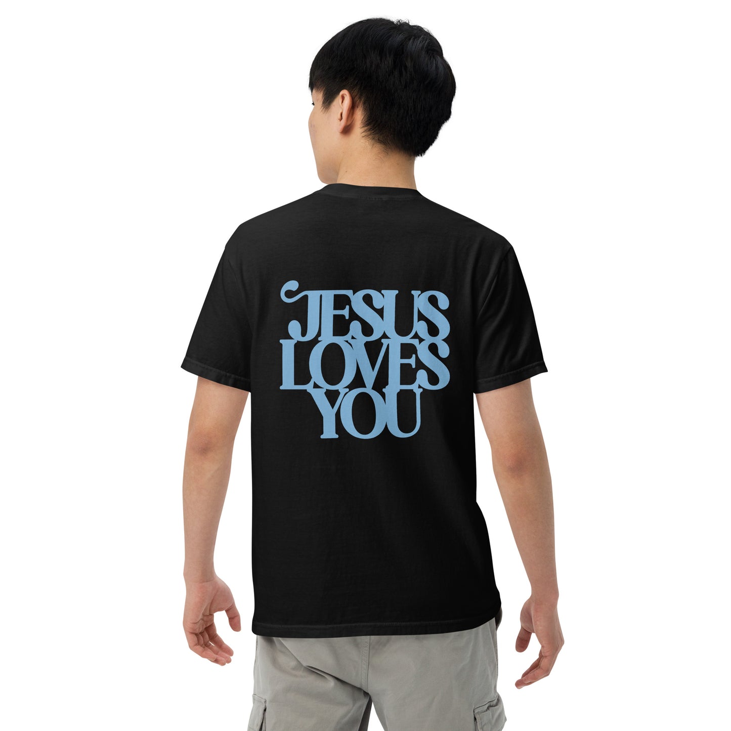 Good News JLY (Blue Letters) - Adult Heavyweight T-shirt