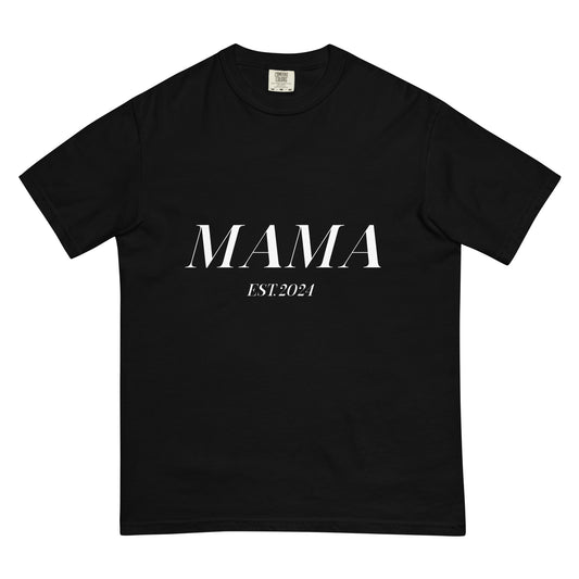 MAMA EST. 2024 Heavyweight T-shirt