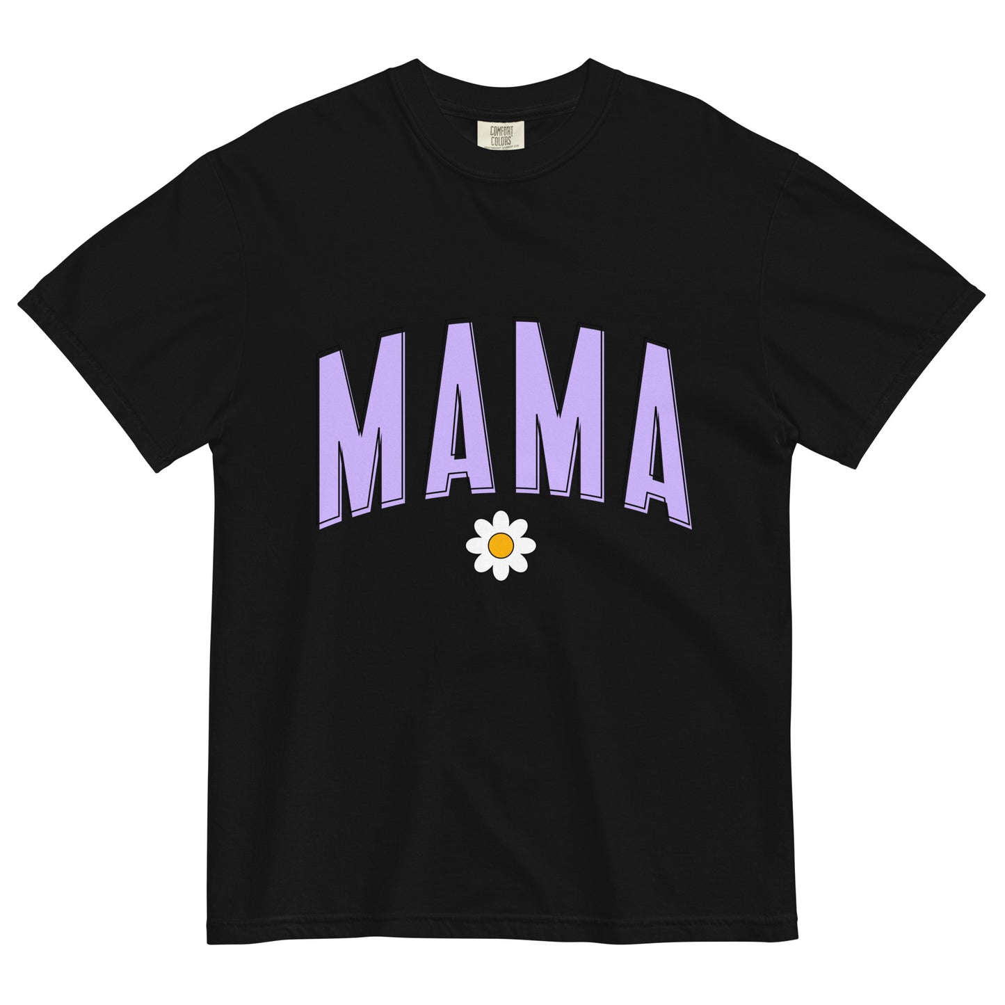 Daisy Mama Heavyweight t-shirt - Purple Letters