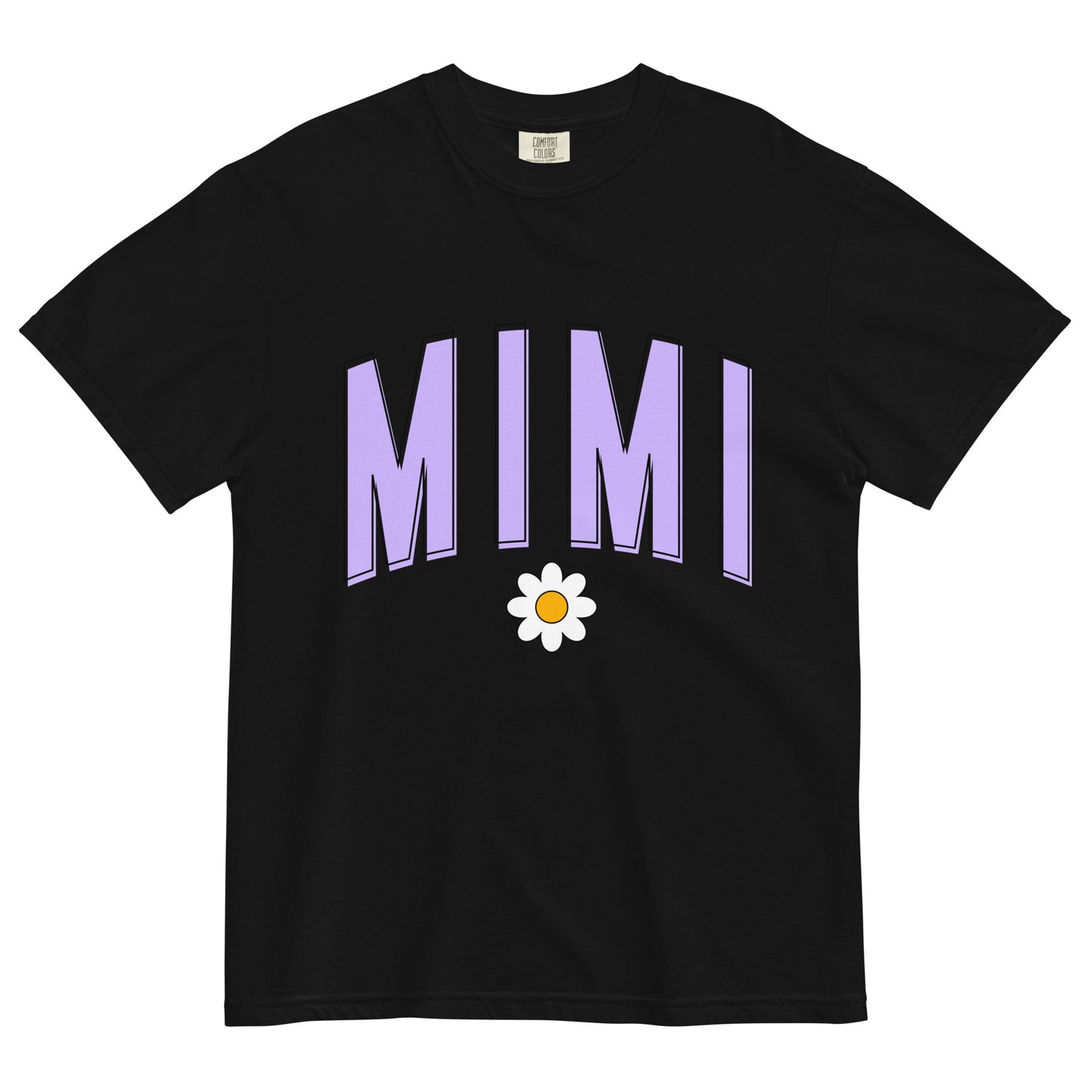 Daisy Mimi Heavyweight T-shirt - Purple Letters