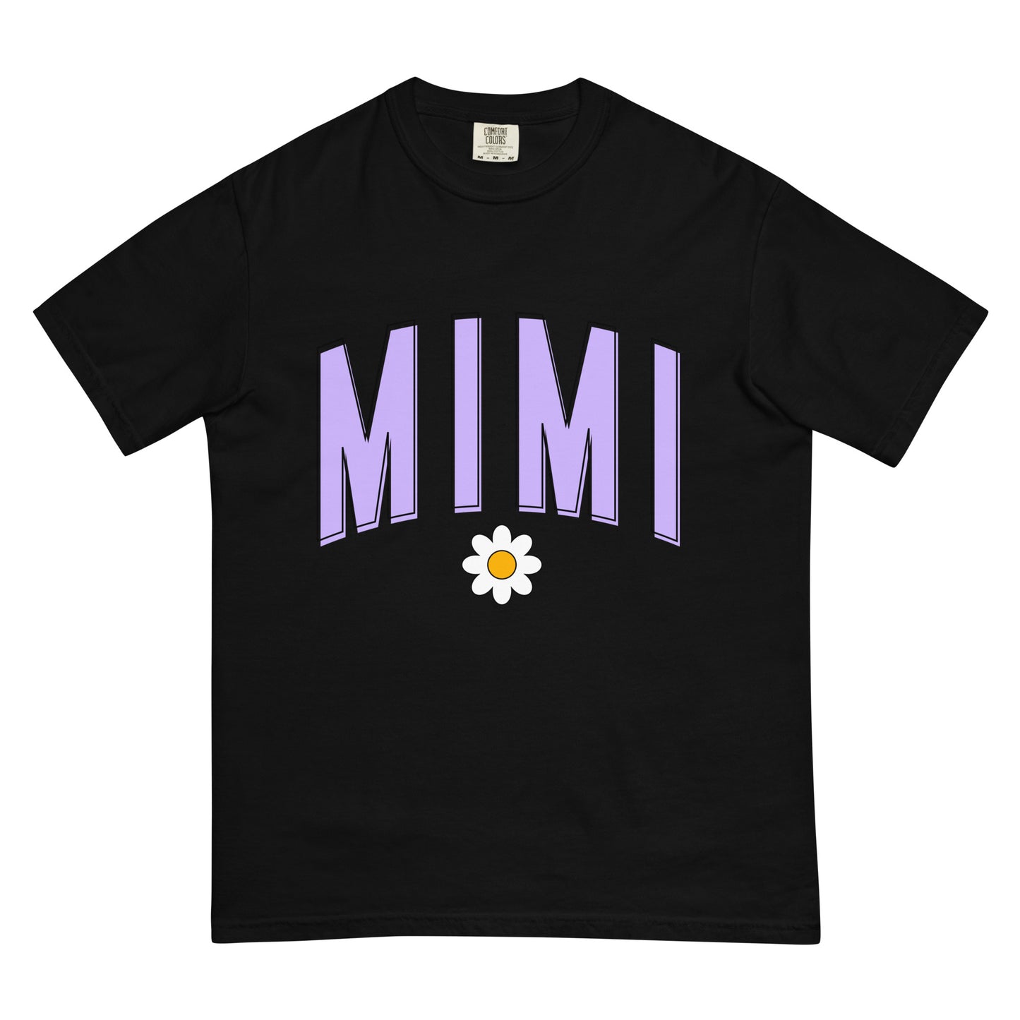 Daisy Mimi Heavyweight T-shirt - Purple Letters