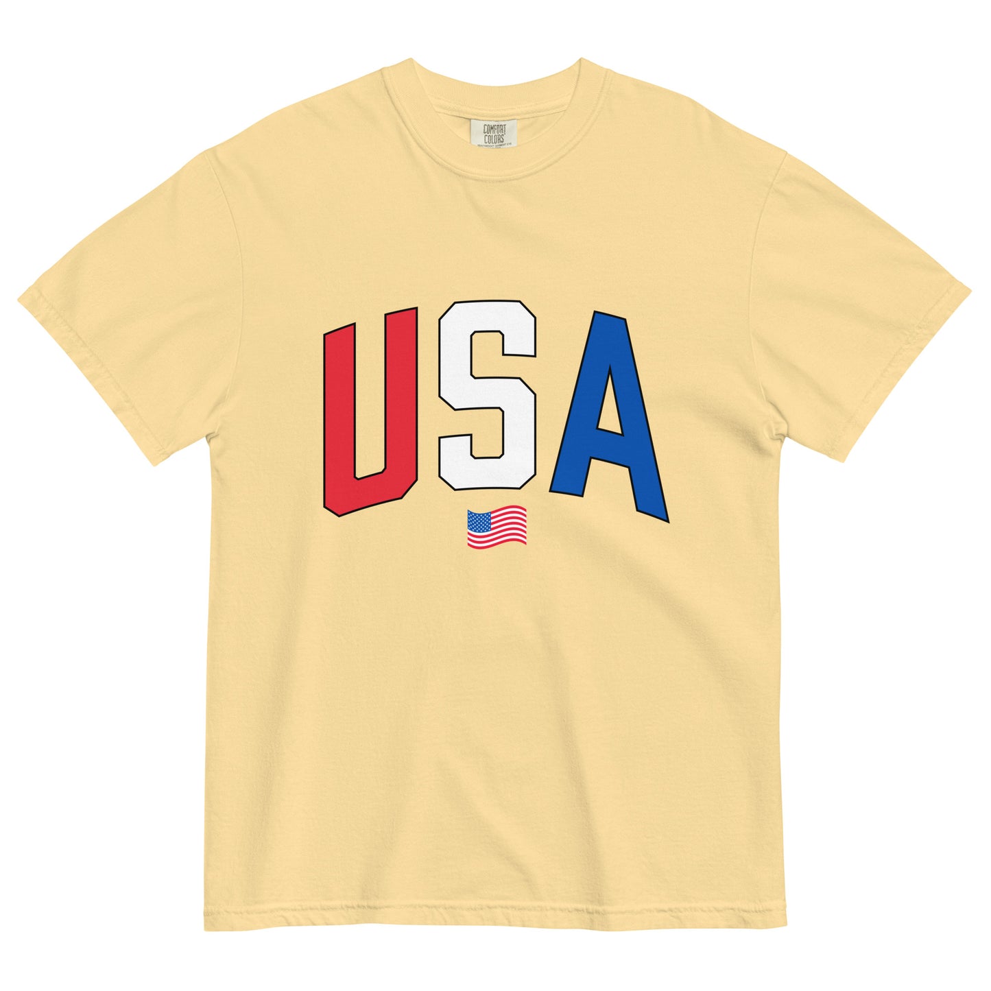 USA Checkered - Heavyweight T-shirt Adult