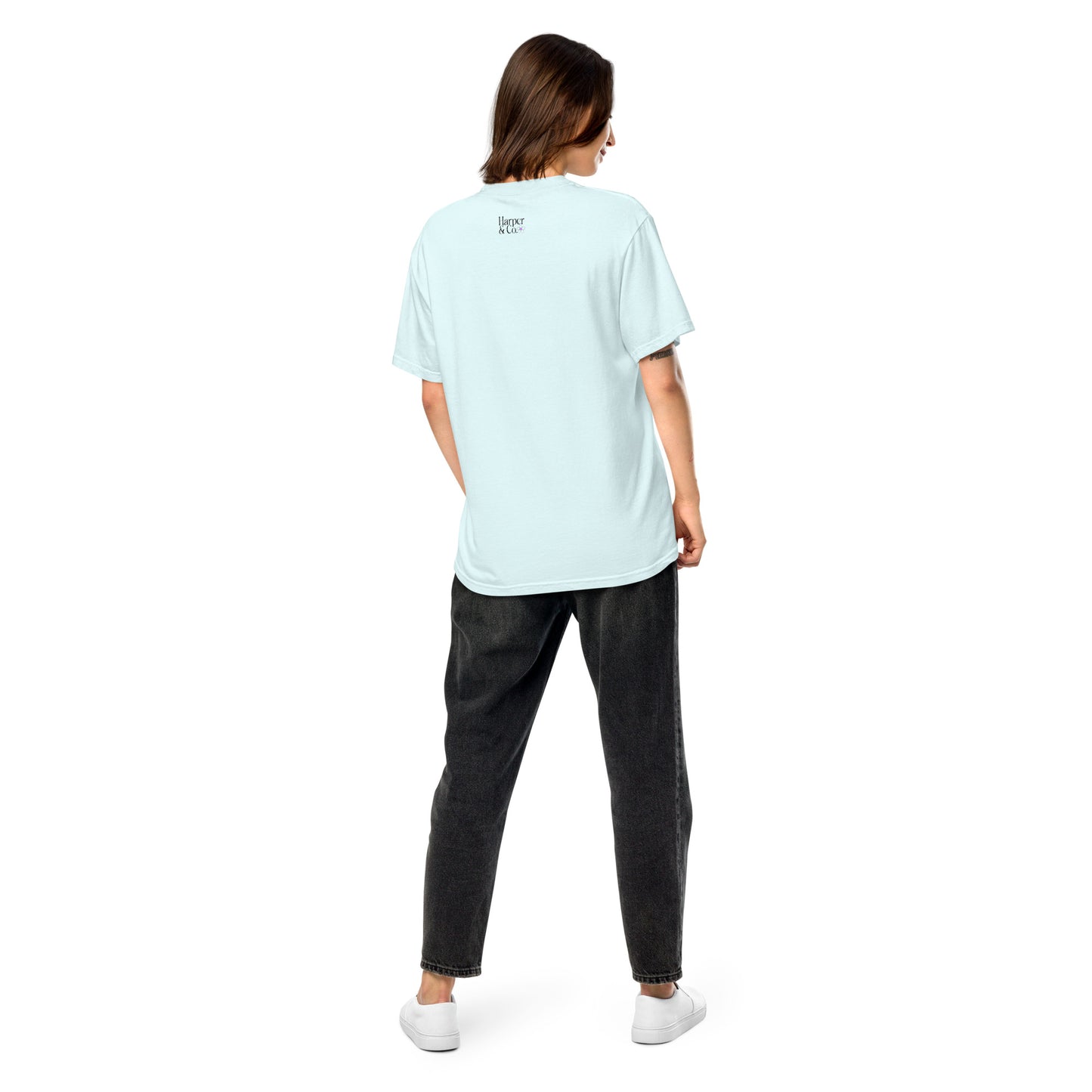 Mama Purple Checkered Heavyweight T-shirt