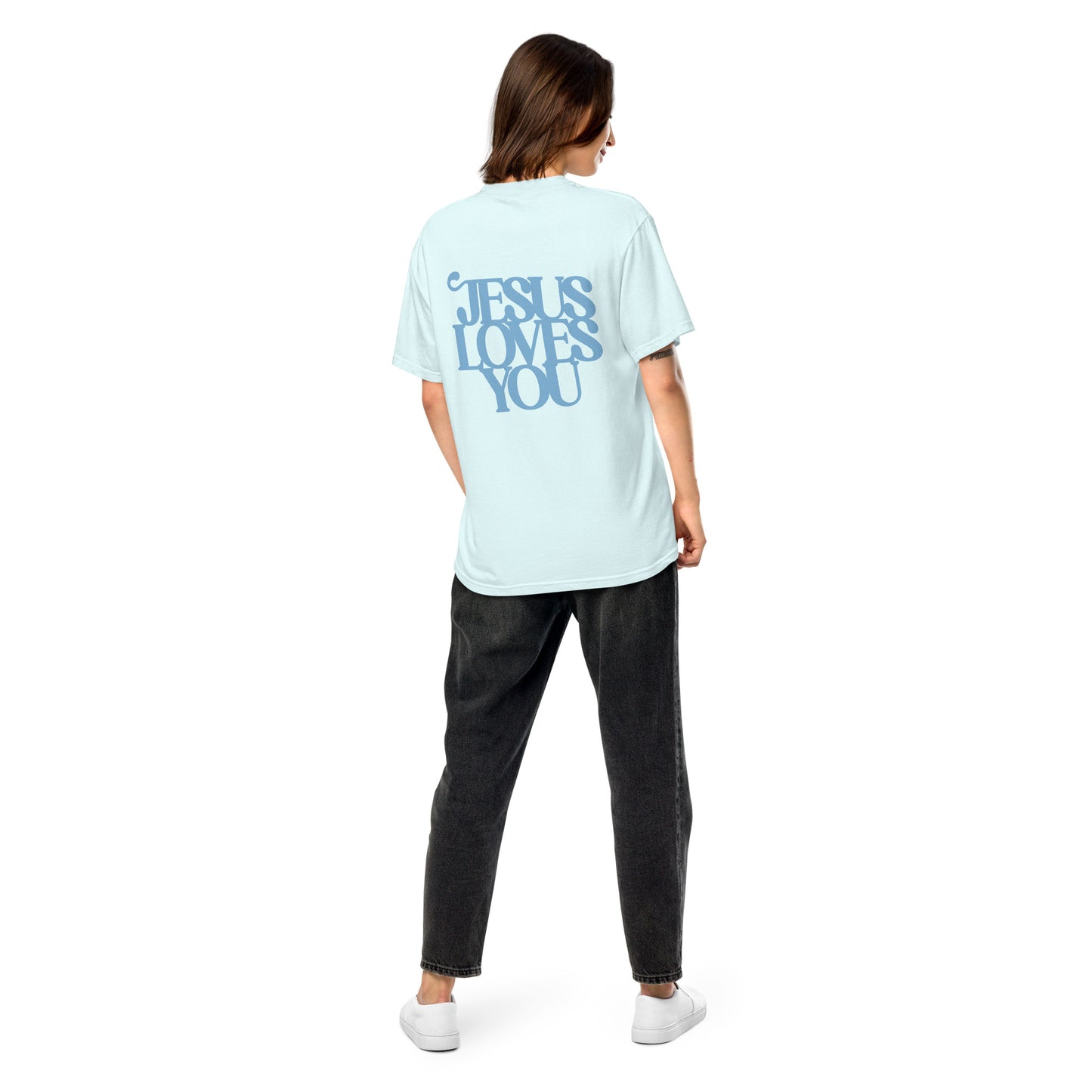 Good News JLY (Blue Letters) - Adult Heavyweight T-shirt