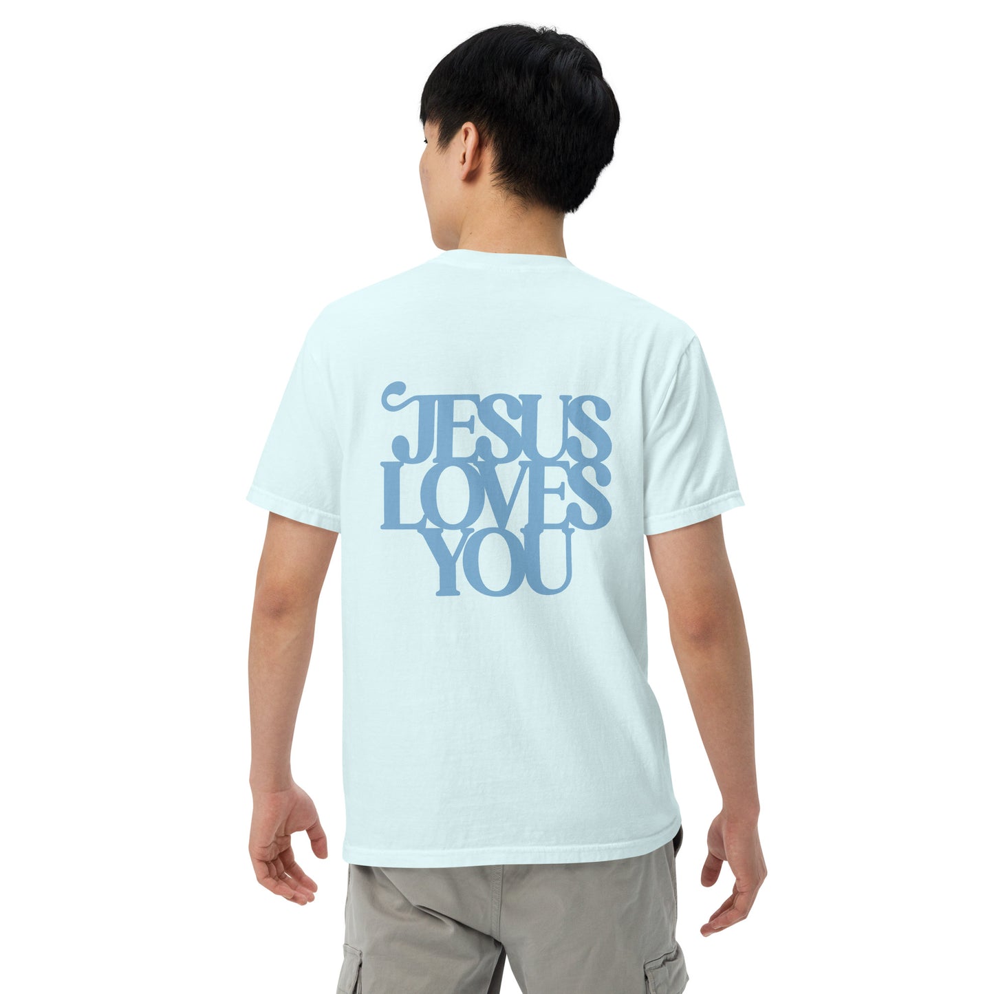 Good News JLY (Blue Letters) - Adult Heavyweight T-shirt