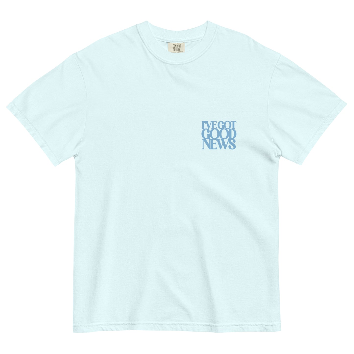 Good News JLY (Blue Letters) - Adult Heavyweight T-shirt