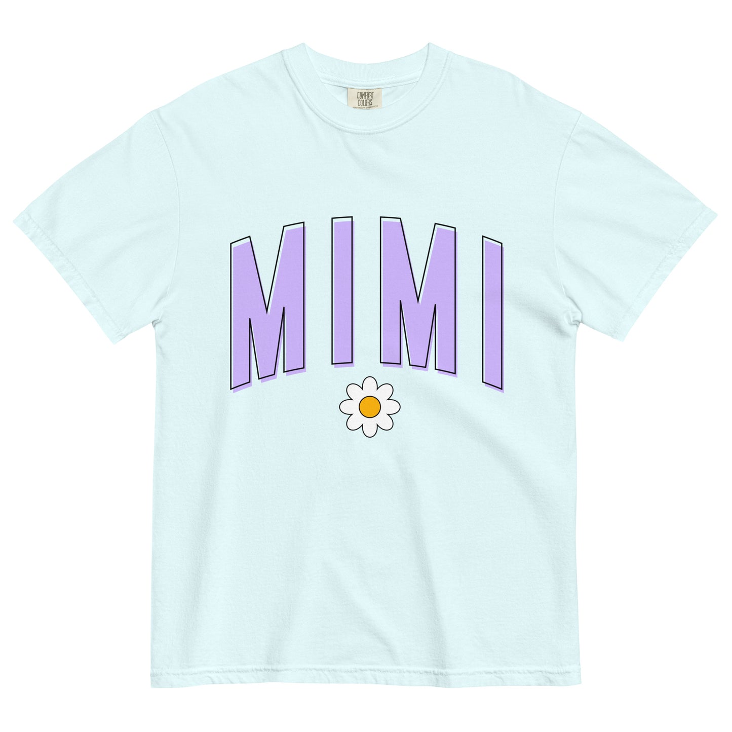 Daisy Mimi Heavyweight T-shirt - Purple Letters