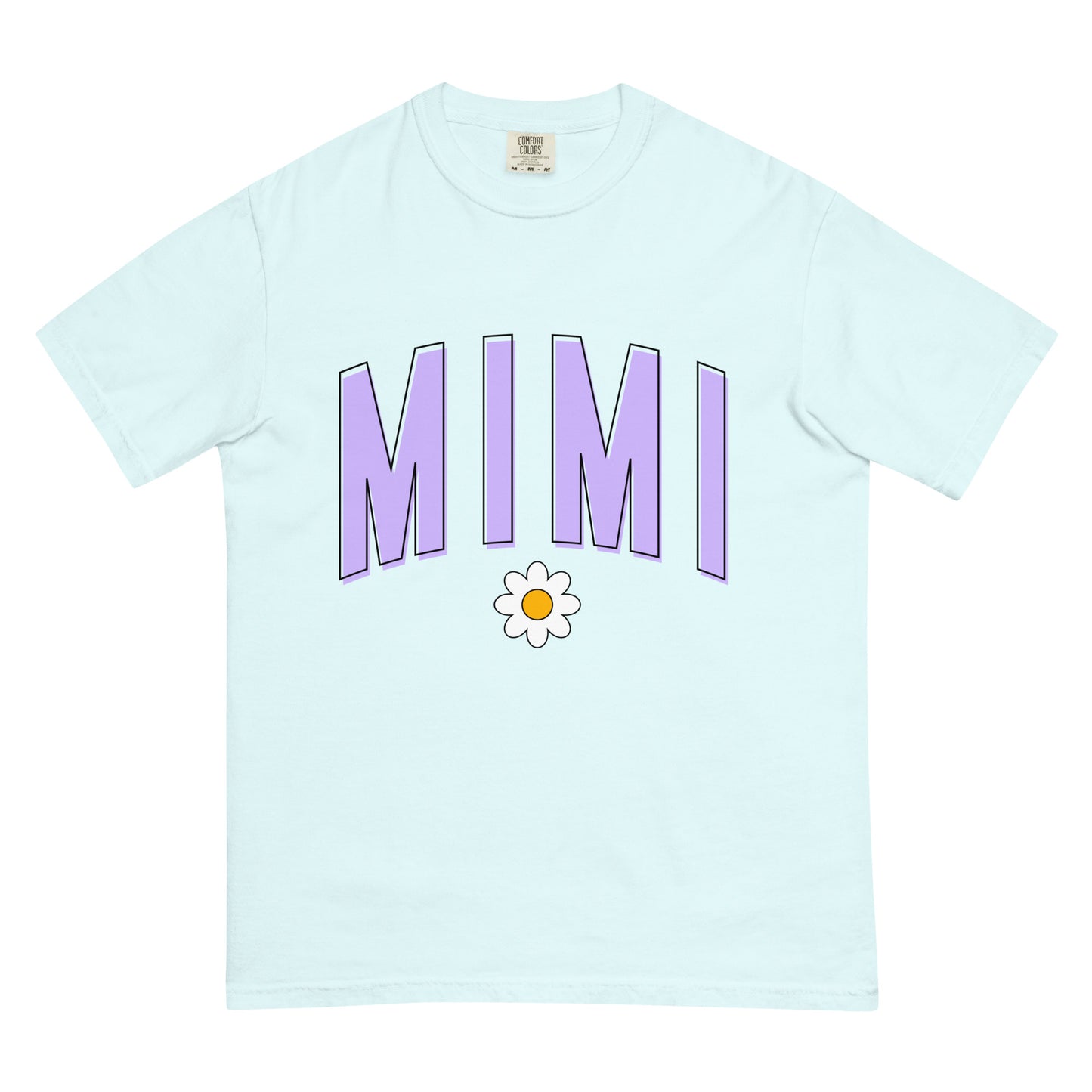 Daisy Mimi Heavyweight T-shirt - Purple Letters