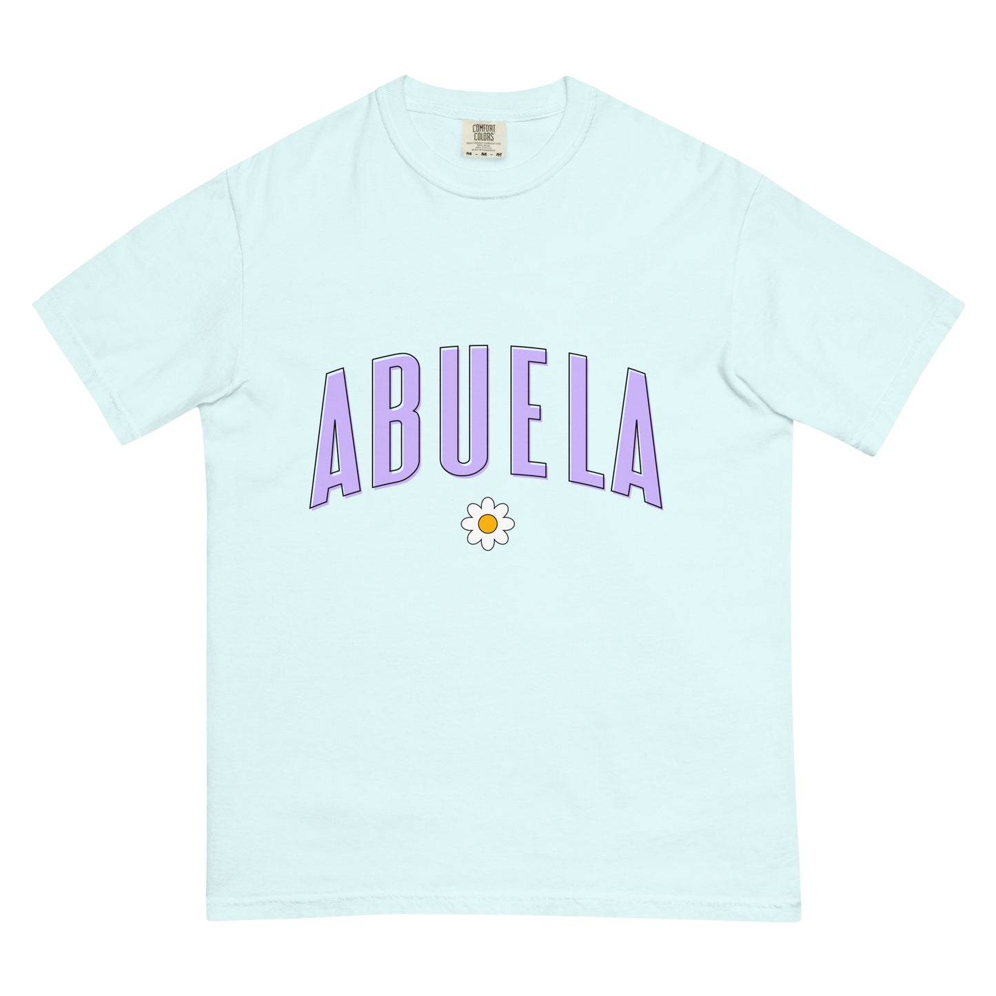 Daisy Abuela Heavyweight T-shirt - Purple Letters