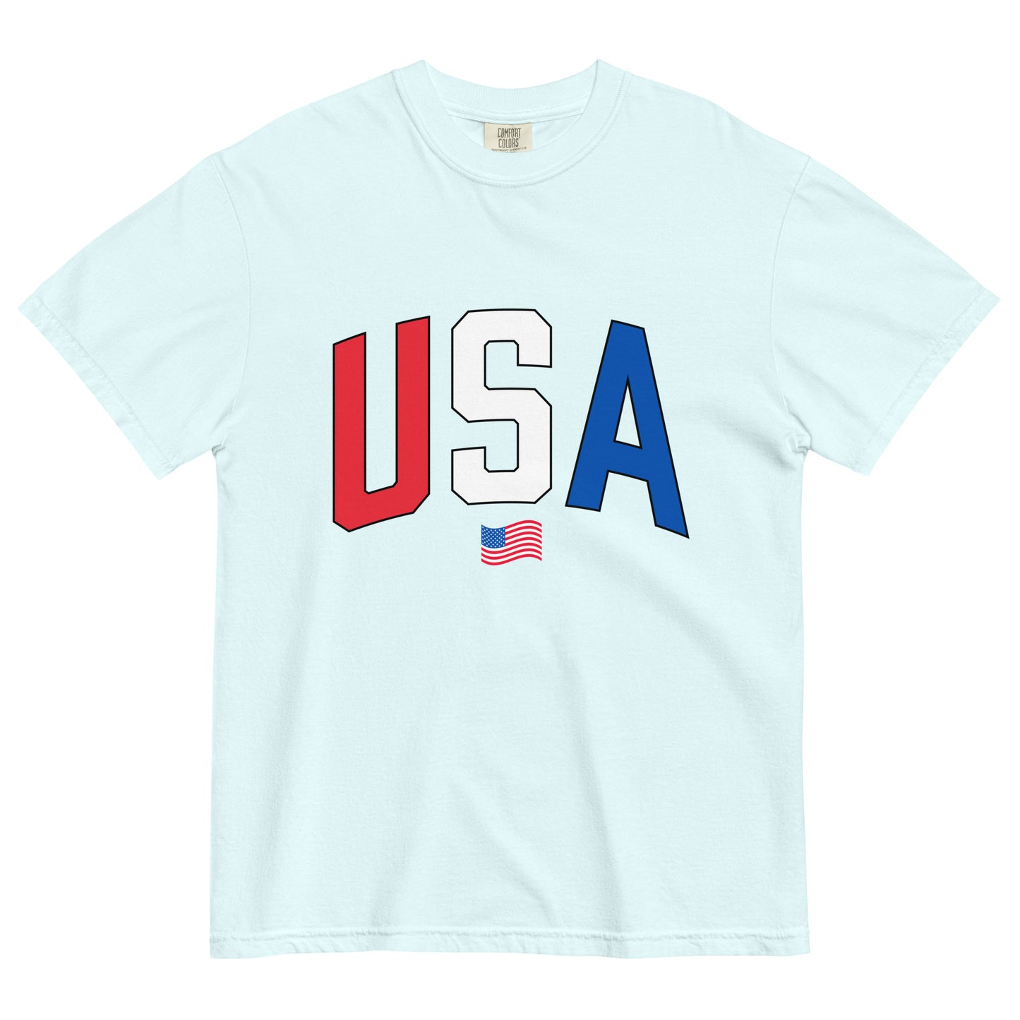 USA Checkered - Heavyweight T-shirt Adult