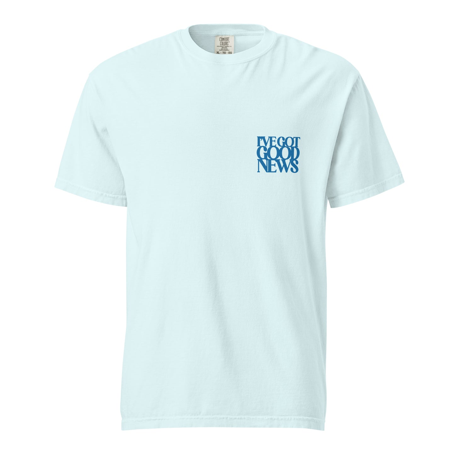 Good News JLY (Blue Letters) - Heavyweight t-shirt Adult