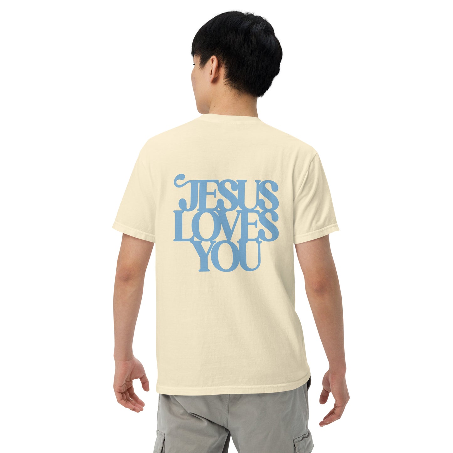 Good News JLY (Blue Letters) - Adult Heavyweight T-shirt