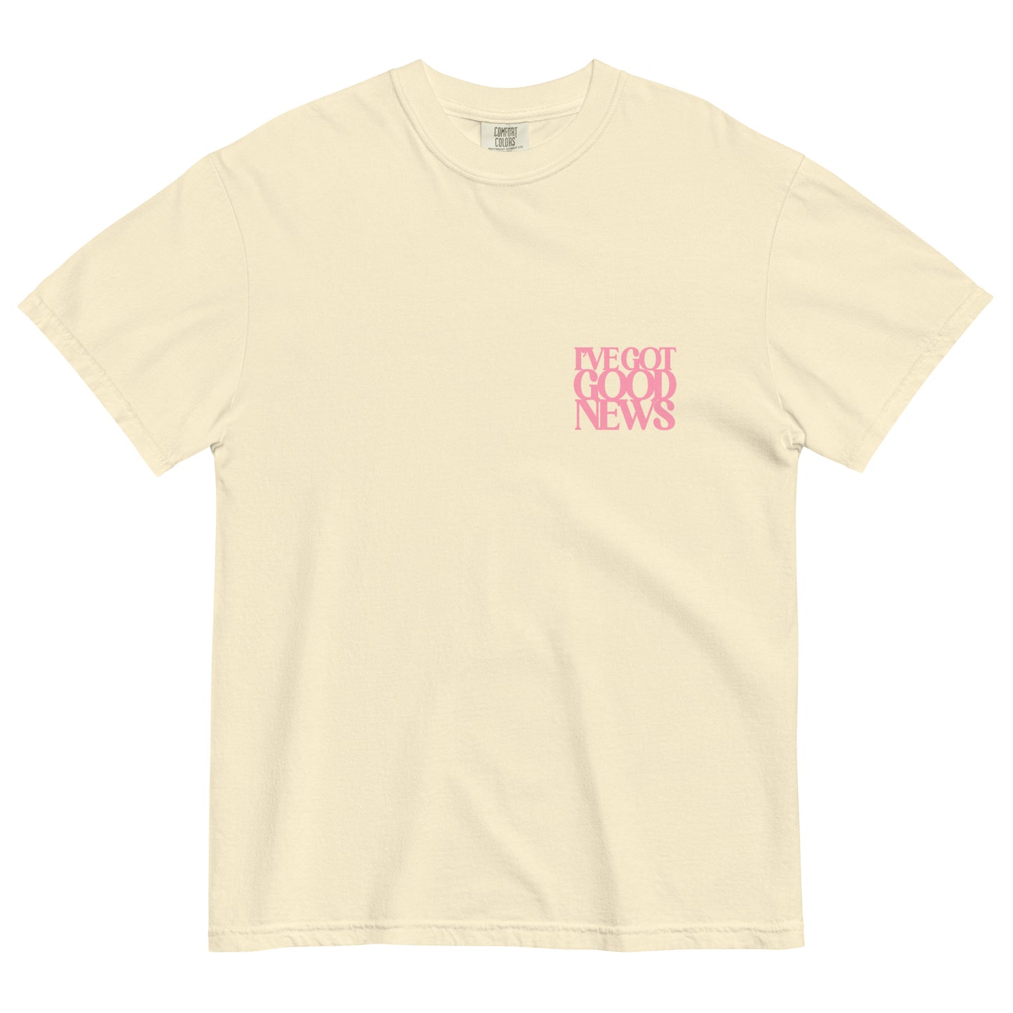 Good News JLY (Pink Letters) - Adult Heavyweight T-shirt