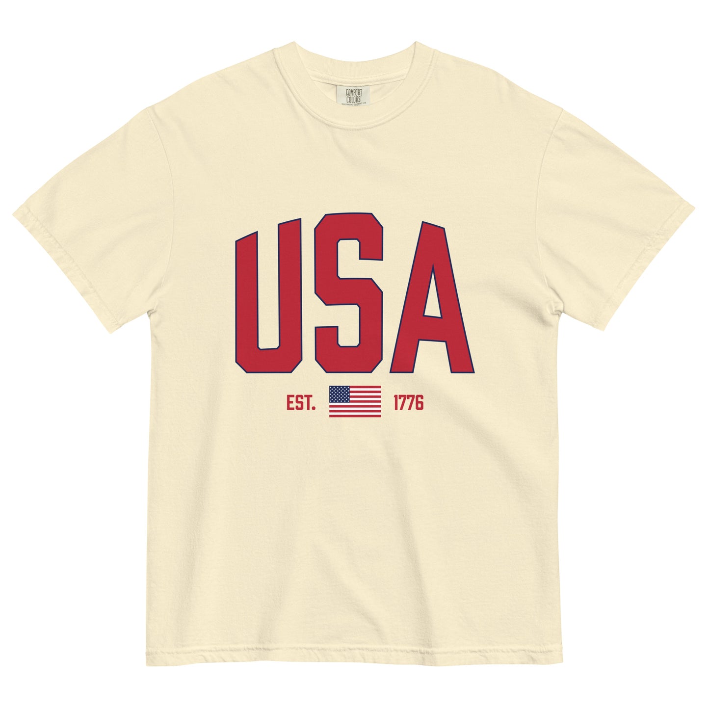 USA Est. 1776 (Red) - Heavyweight T-shirt