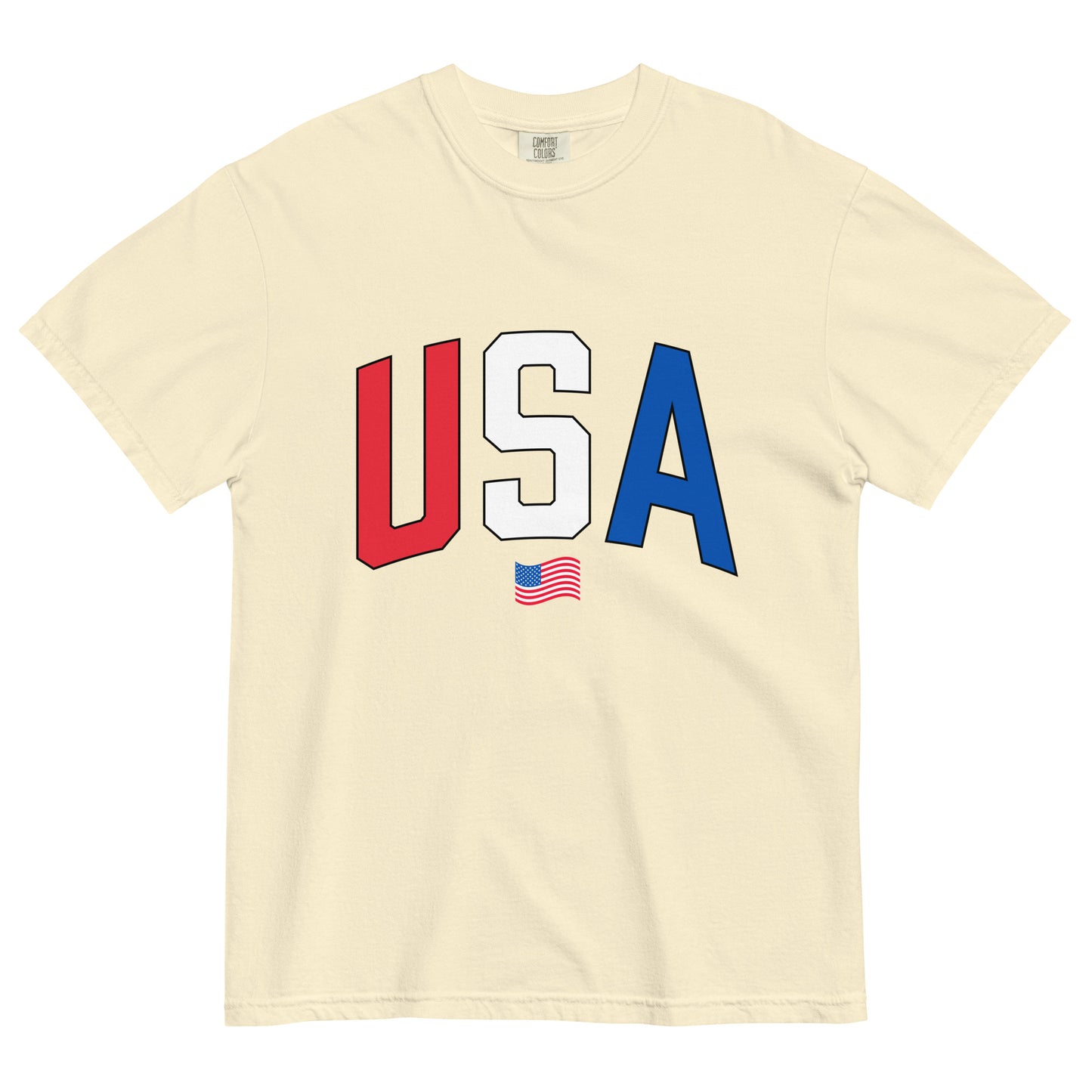 USA Checkered - Heavyweight T-shirt Adult