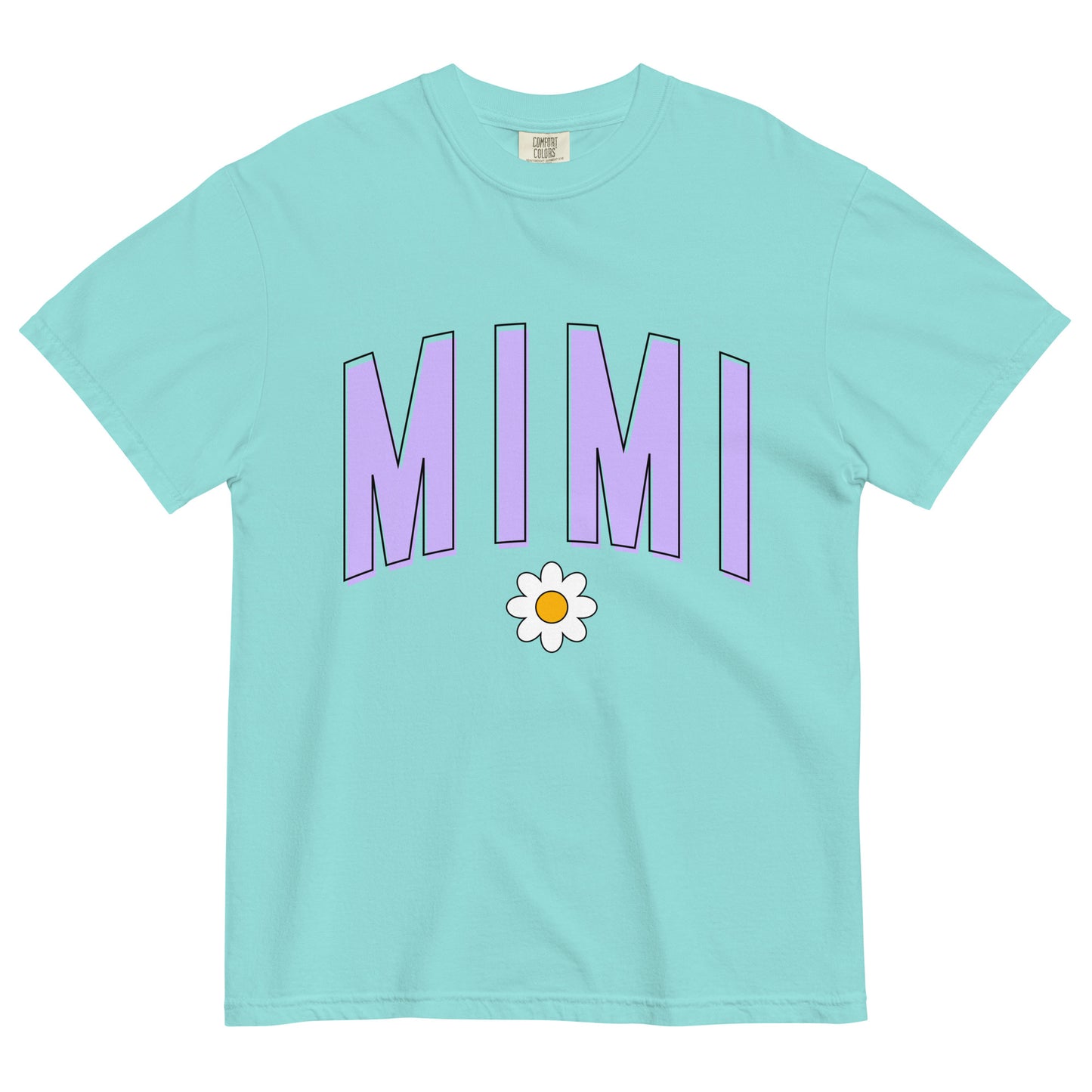 Daisy Mimi Heavyweight T-shirt - Purple Letters