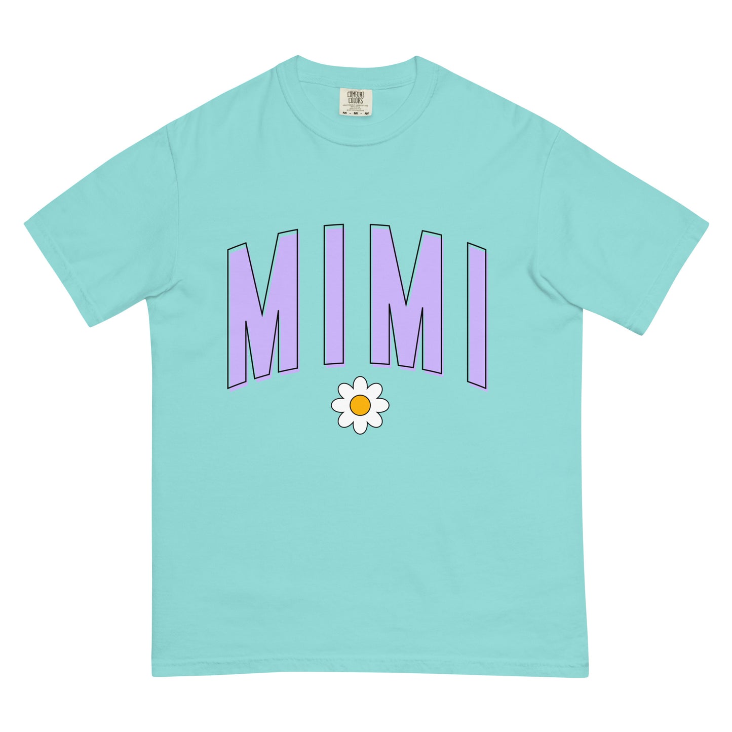 Daisy Mimi Heavyweight T-shirt - Purple Letters