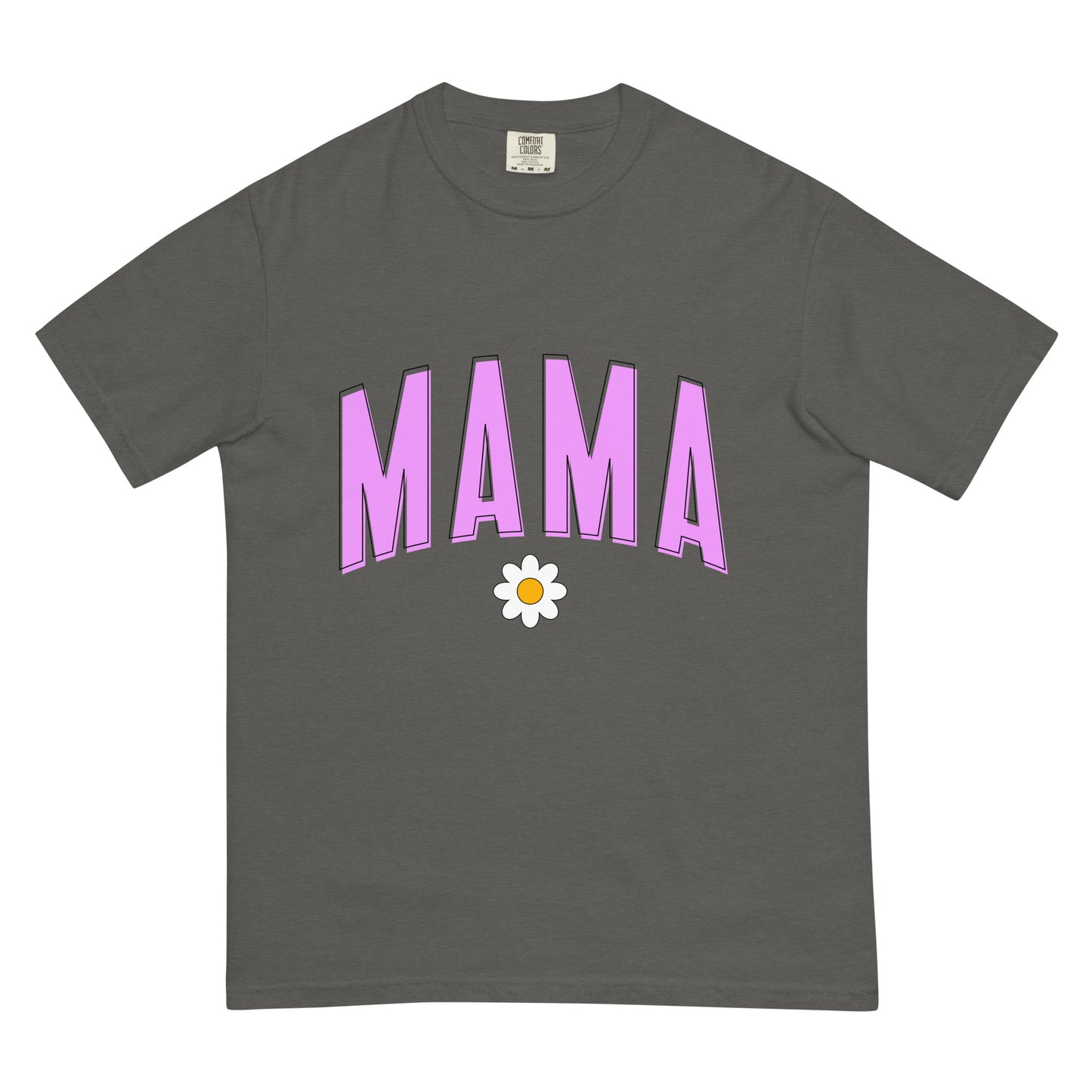 Mama Daisy Heavyweight t-shirt - Pink Letters
