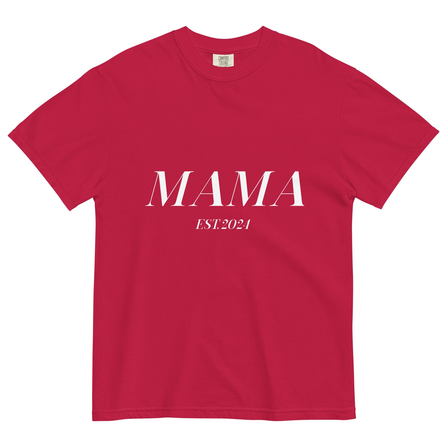 MAMA EST. 2024 Heavyweight T-shirt