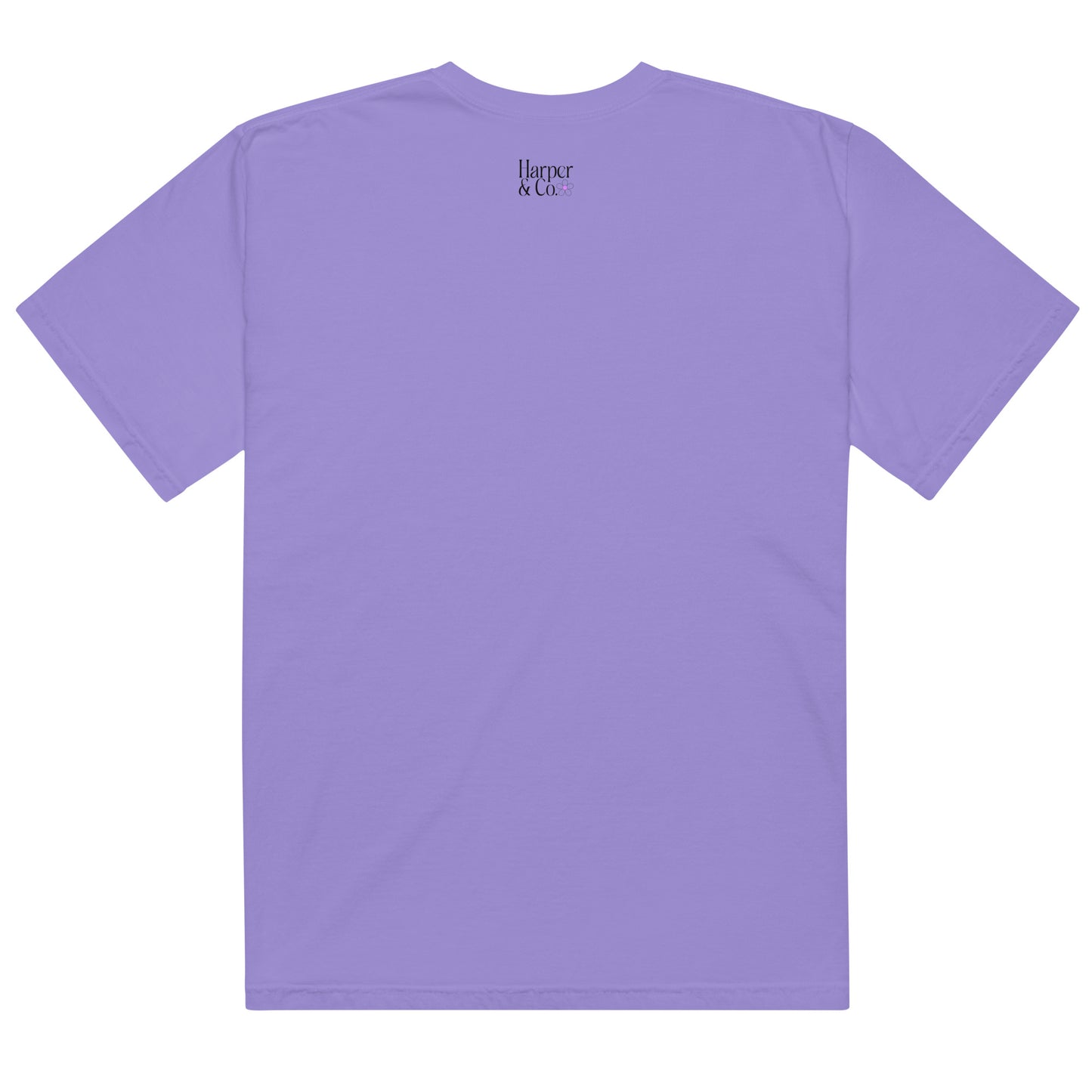 Mama Purple Checkered Heavyweight T-shirt