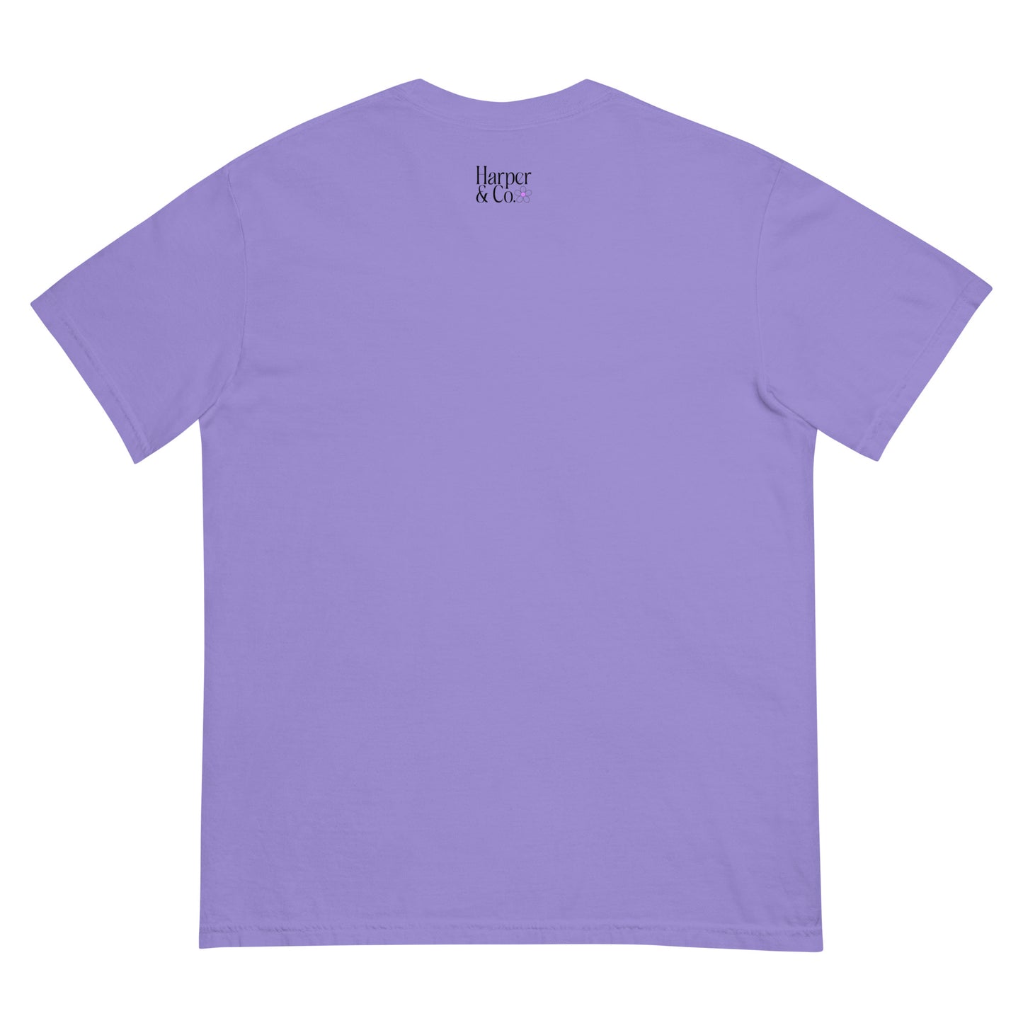 Mama Purple Checkered Heavyweight T-shirt