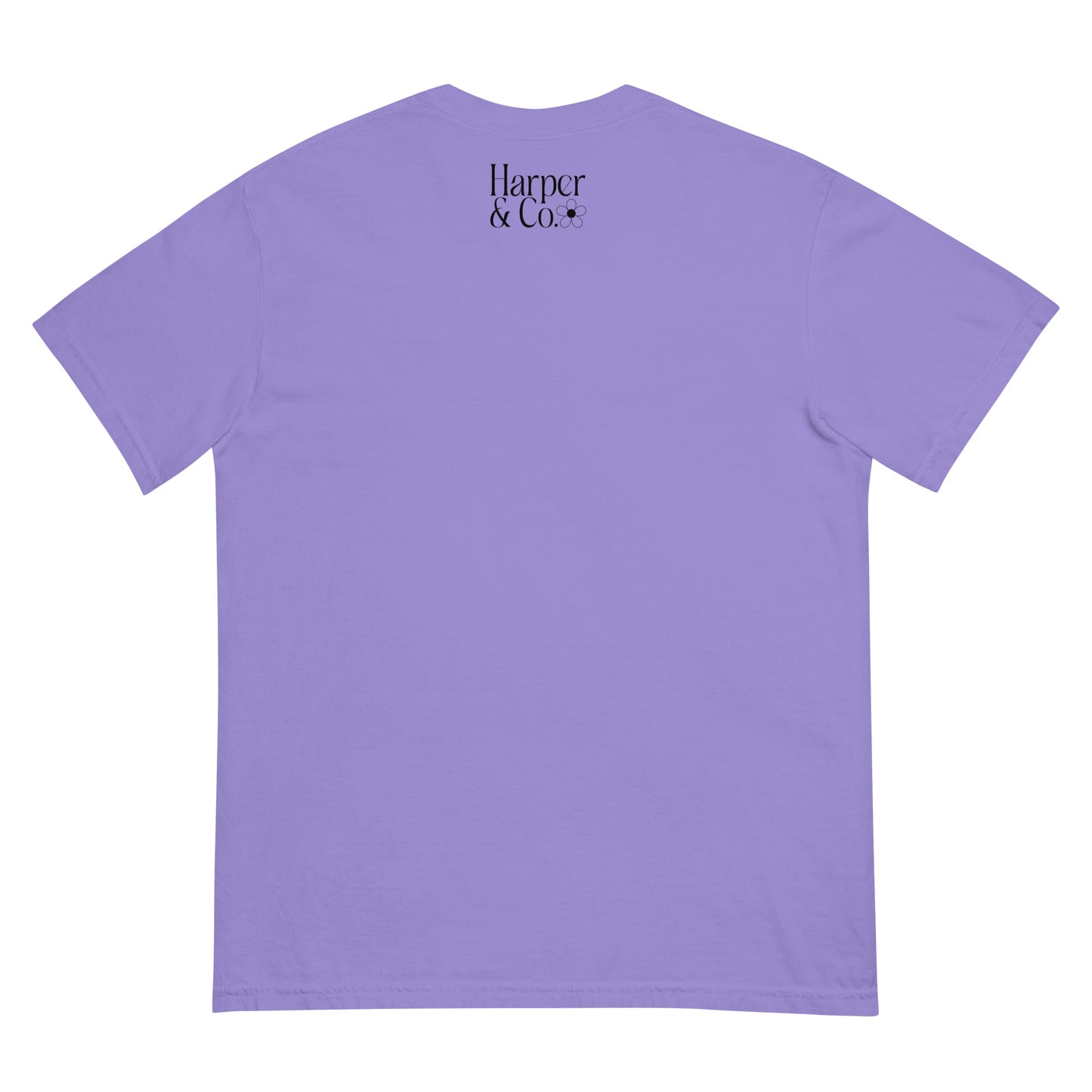 Daisy Mimi Heavyweight T-shirt - Purple Letters