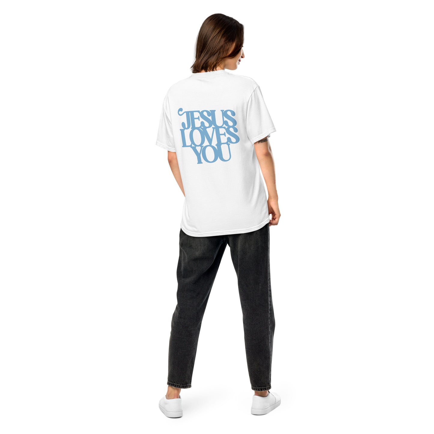 Good News JLY (Blue Letters) - Adult Heavyweight T-shirt