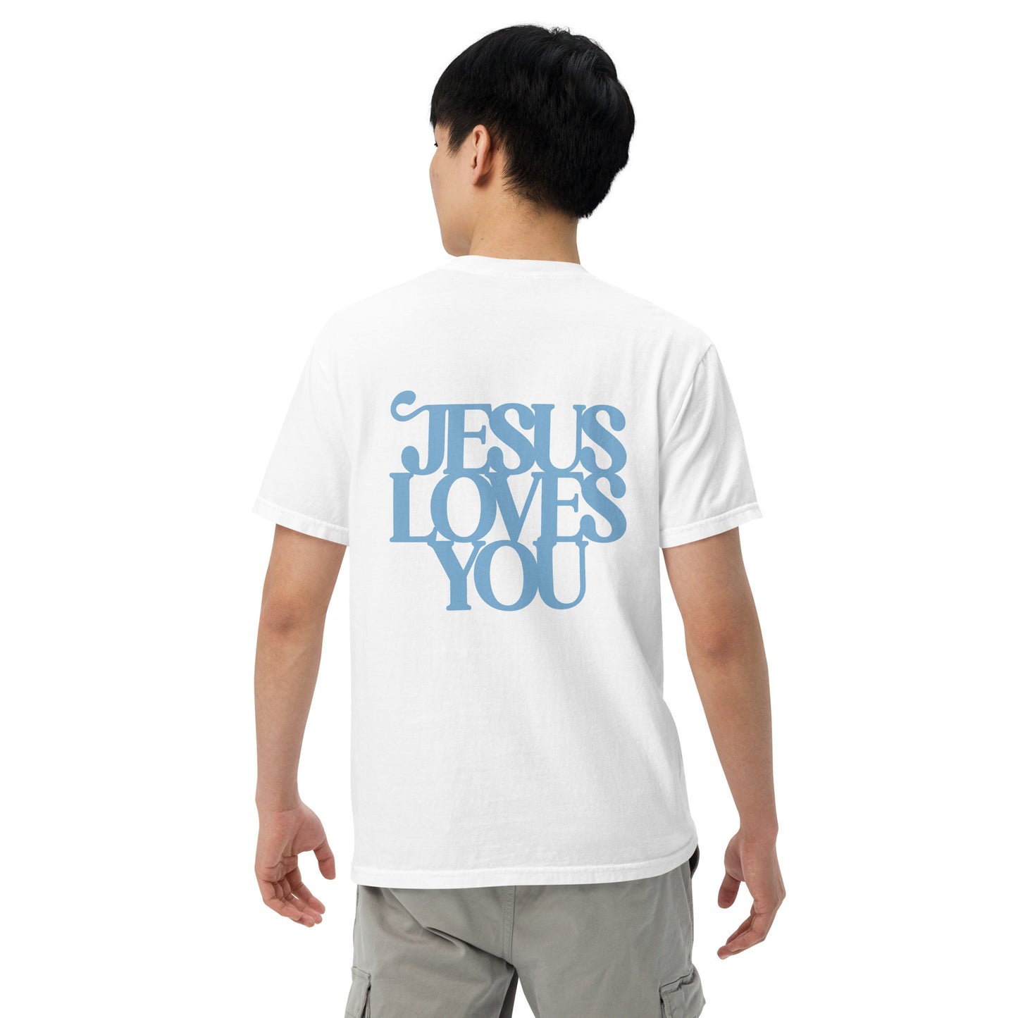 Good News JLY (Blue Letters) - Adult Heavyweight T-shirt