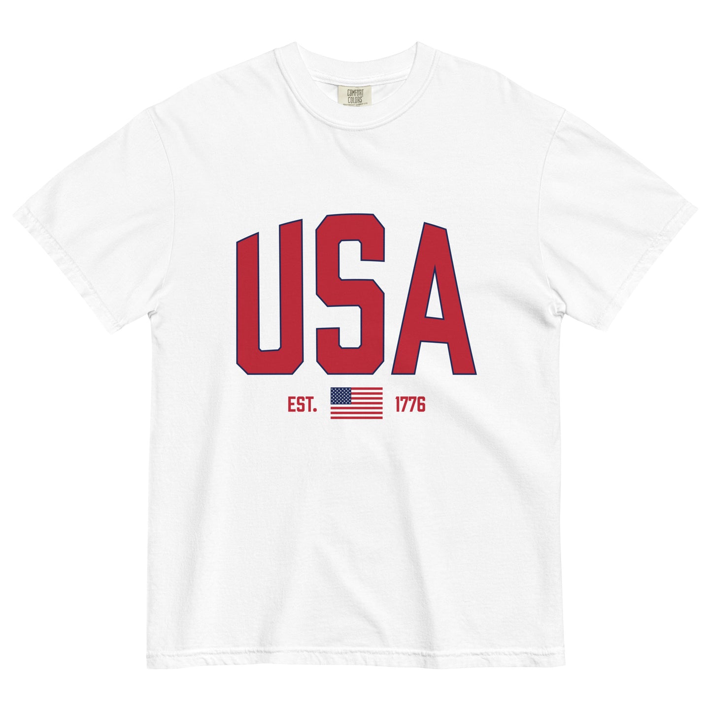 USA Est. 1776 (Red) - Heavyweight T-shirt