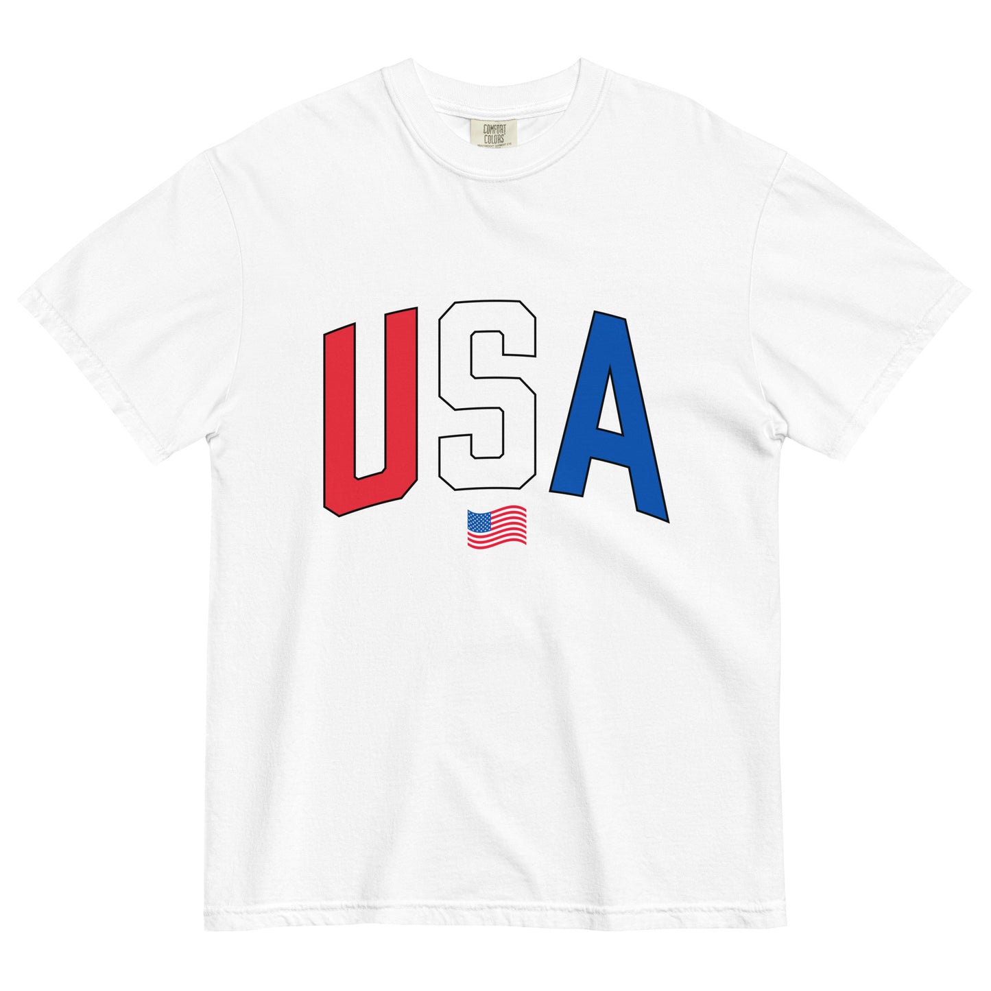 USA Checkered - Heavyweight T-shirt Adult