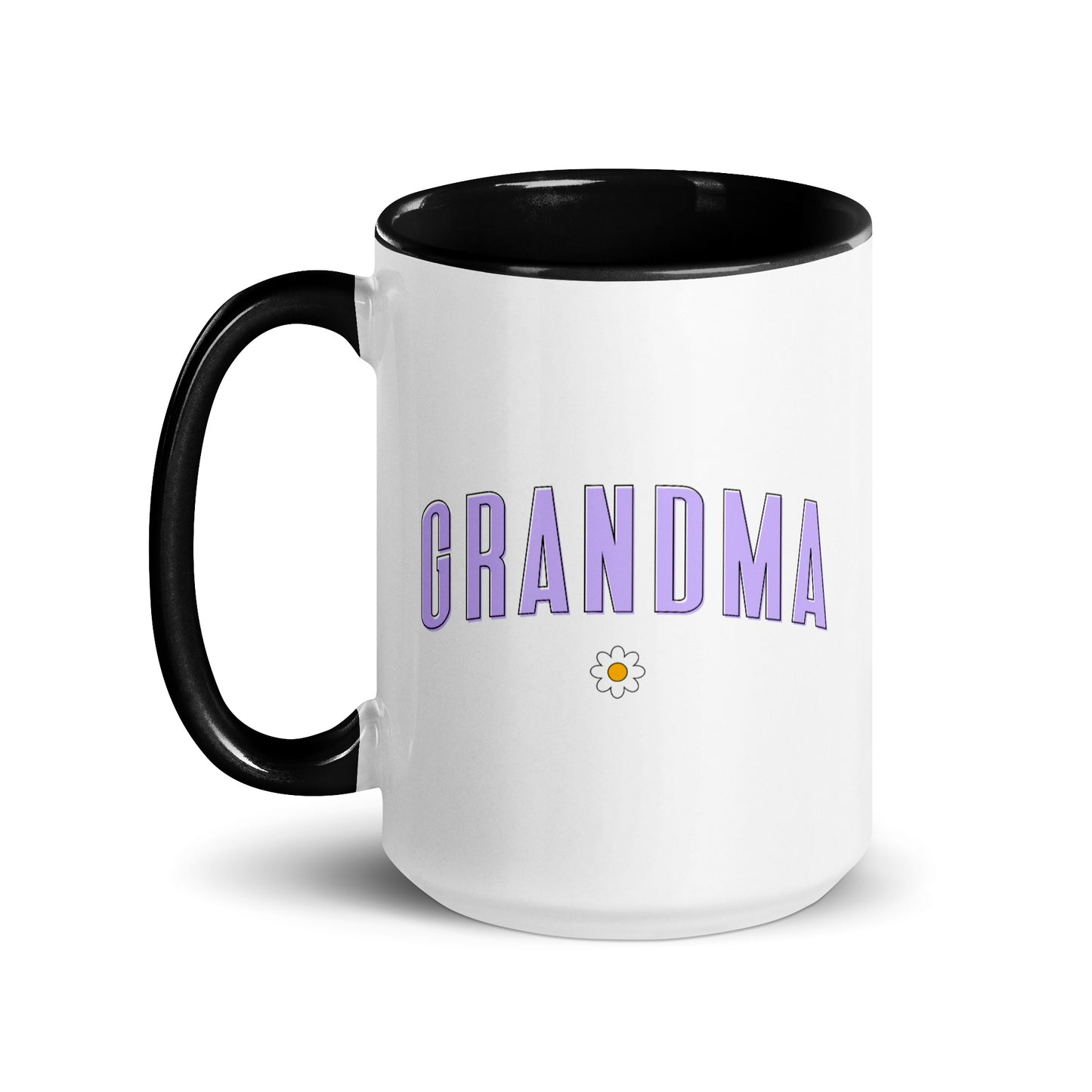 Daisy Grandma Mug with Color Inside