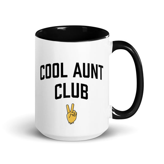 Cool Aunt Club Mug with Color Inside